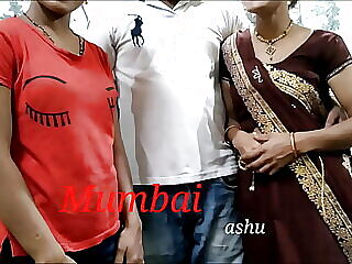 Mumbai memuaskan Ashu dan saudara iparnya dalam threesome liar. Nikmati video Hindi yang panas ini!